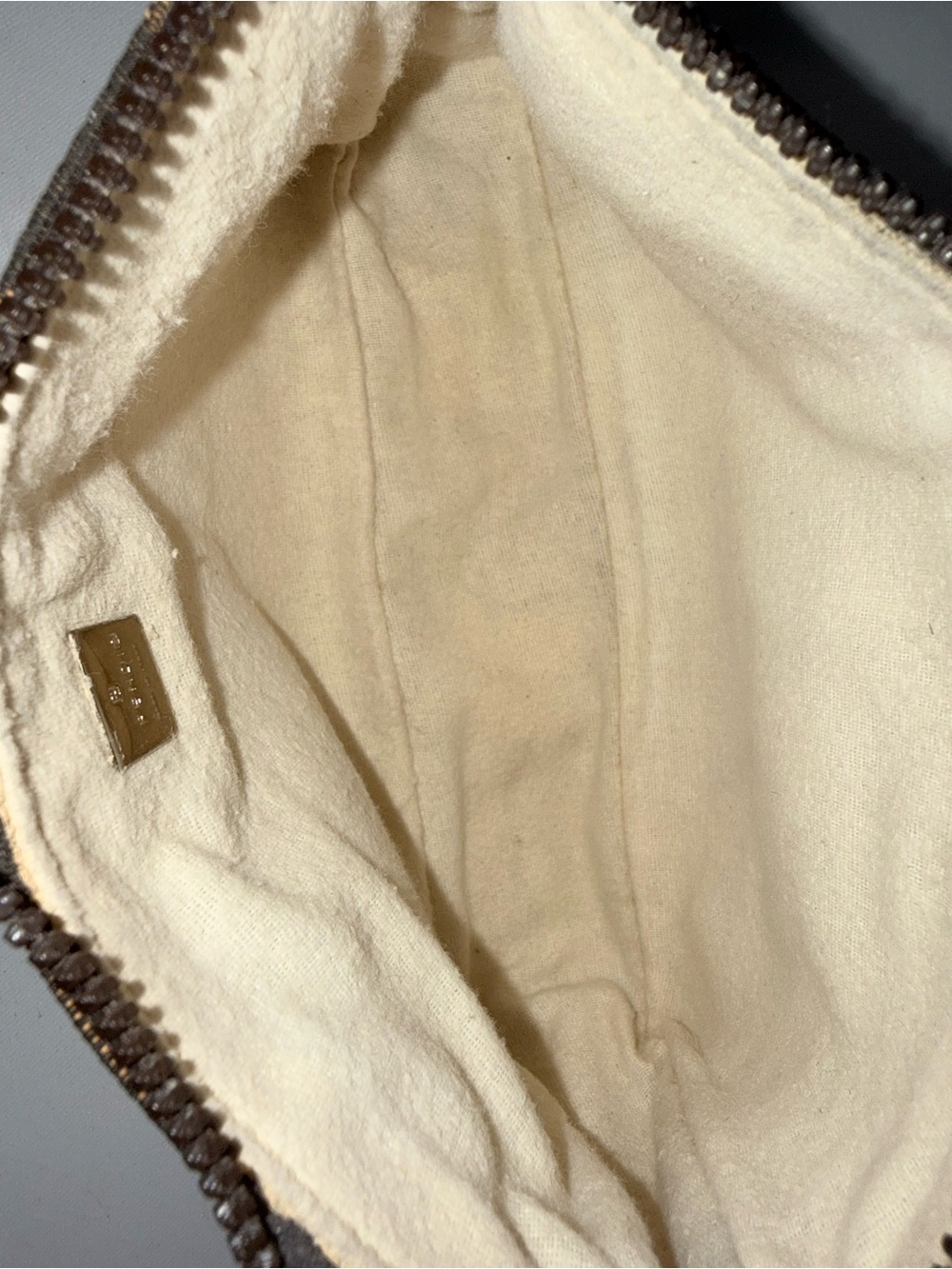 Fendi Brown Zucca Monogram Shoulder Bag with Black Chain Strap - Picture 10 of 11